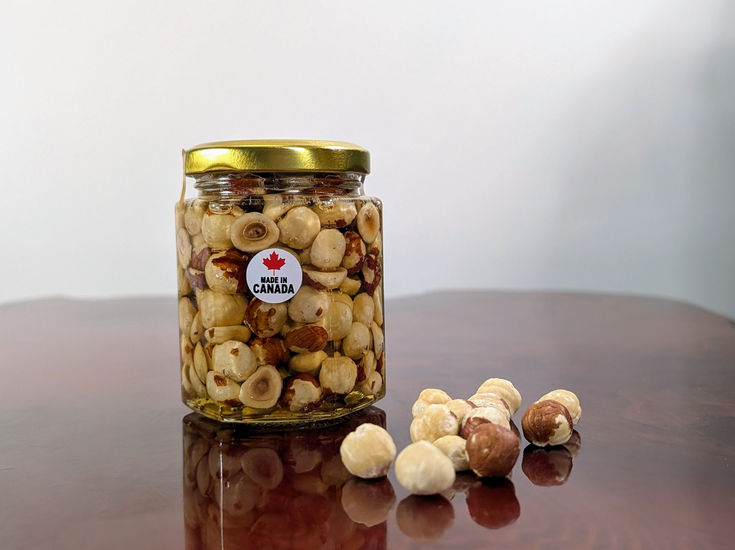 DRY ROASTED HAZELNUTS IN HONEY - BC Grown