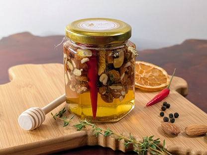 ARTISAN ALMOND THYME HONEY With Citrus & Chile