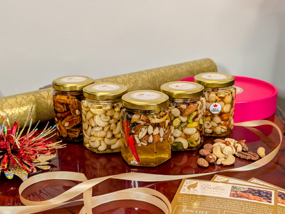 FUCHSIA HONEY NUT GIFT BOX (5 Artisan Jars)