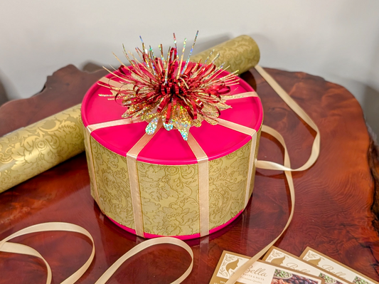 FUCHSIA HONEY NUT GIFT BOX (5 Artisan Jars)