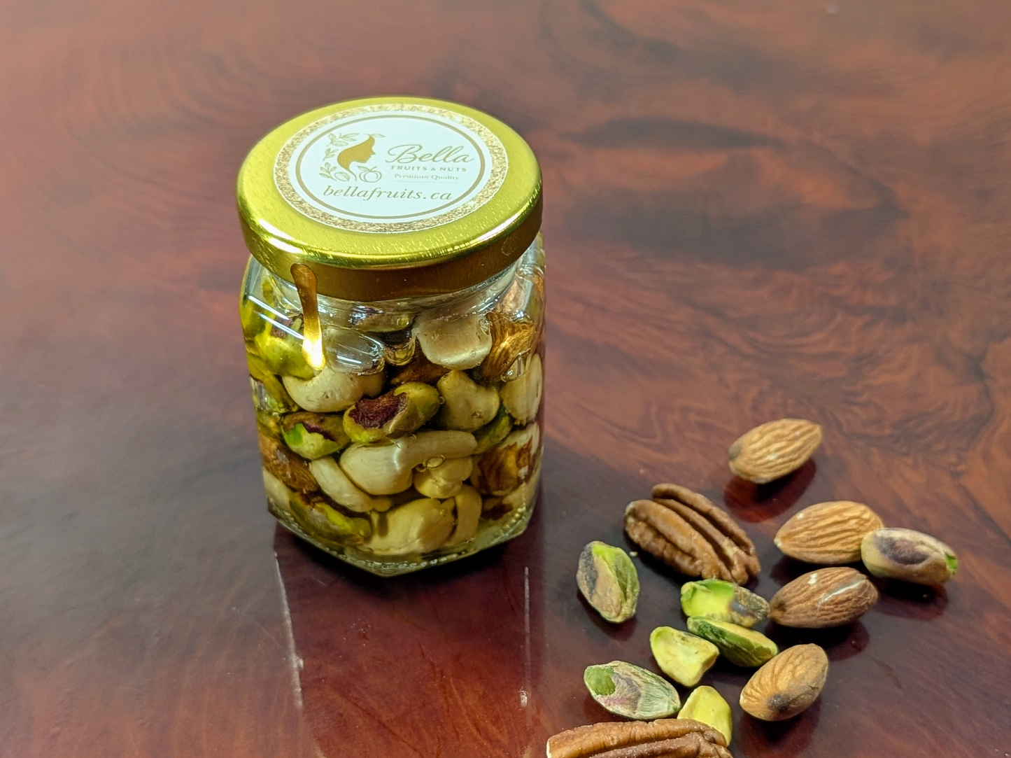 DRY ROASTED NUTS IN CANADIAN HONEY