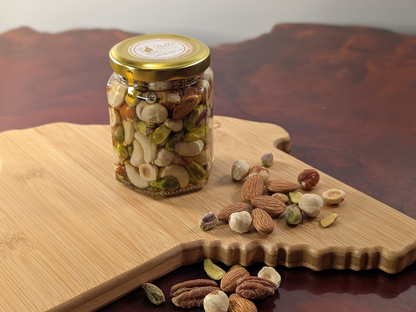 DRY ROASTED NUTS IN CANADIAN HONEY